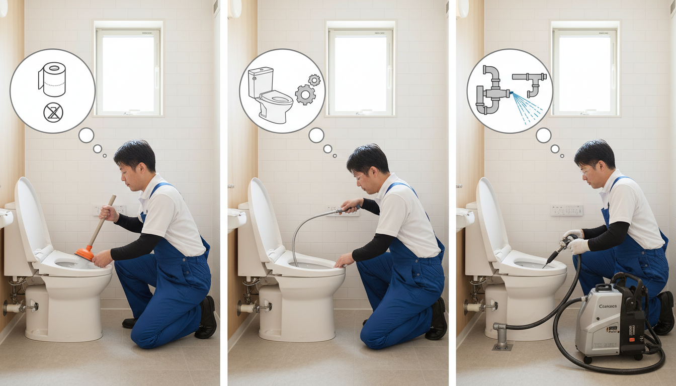 原因別の料金相場と作業内容に関する画像