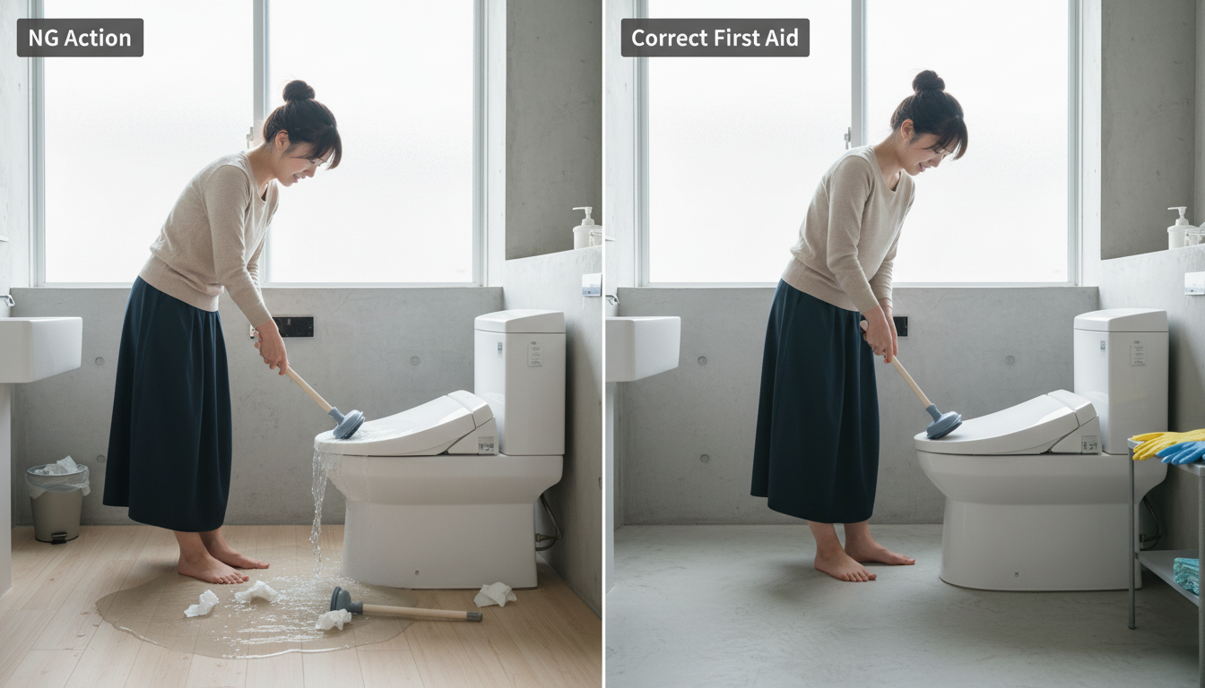 やってはいけないNG行動と正しい応急処置に関する画像