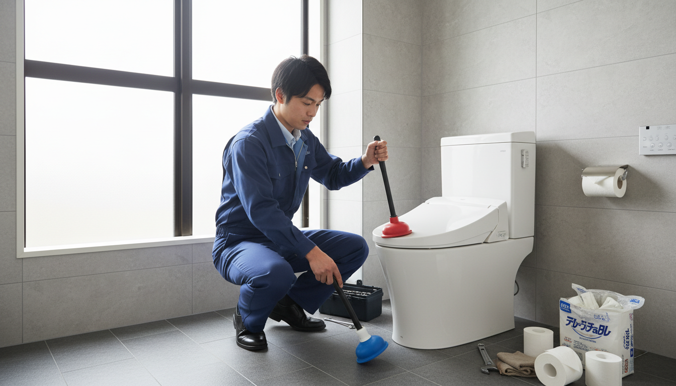 原因別のトイレつまり修理料金に関する画像