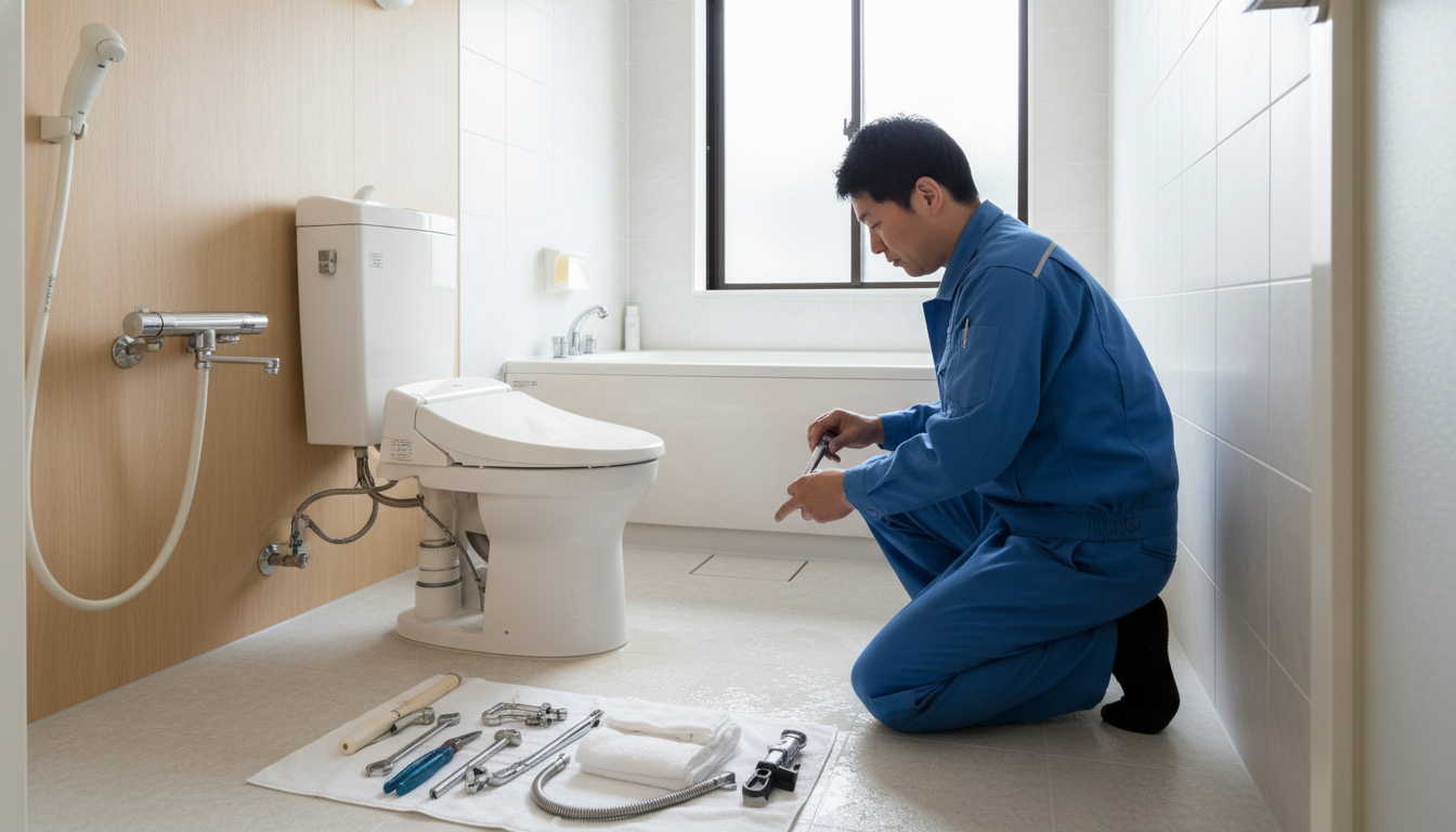 飯能市のトイレつまり修理事例とよくある原因に関する画像