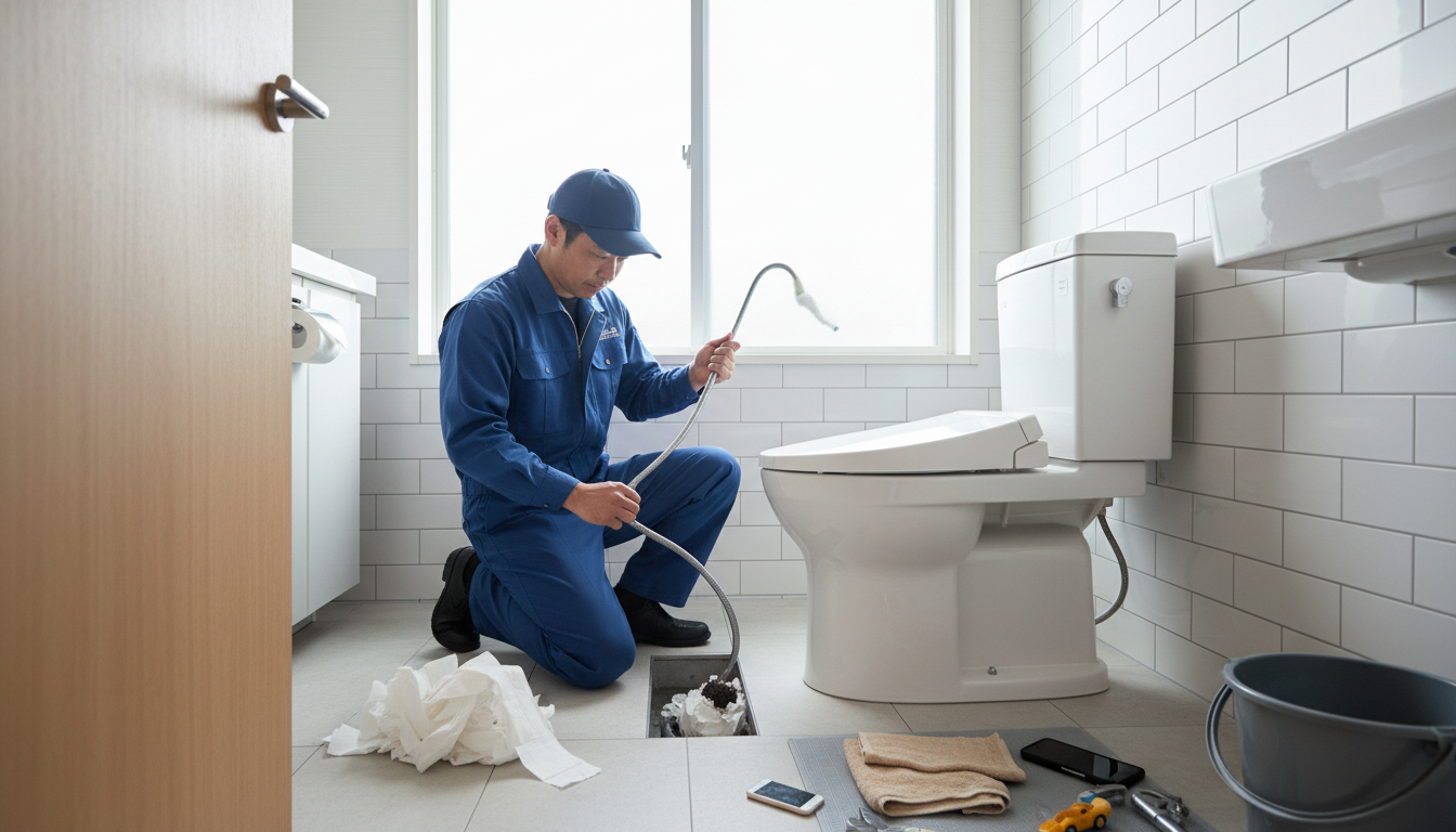 トイレつまりの主な原因に関する画像