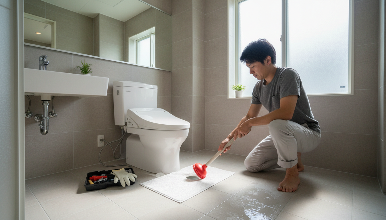 業者を呼ぶ前に試せる！トイレつまりを自分で直す方法と注意点に関する画像