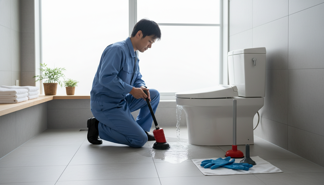 原因別に見るトイレつまり修理の費用に関する画像