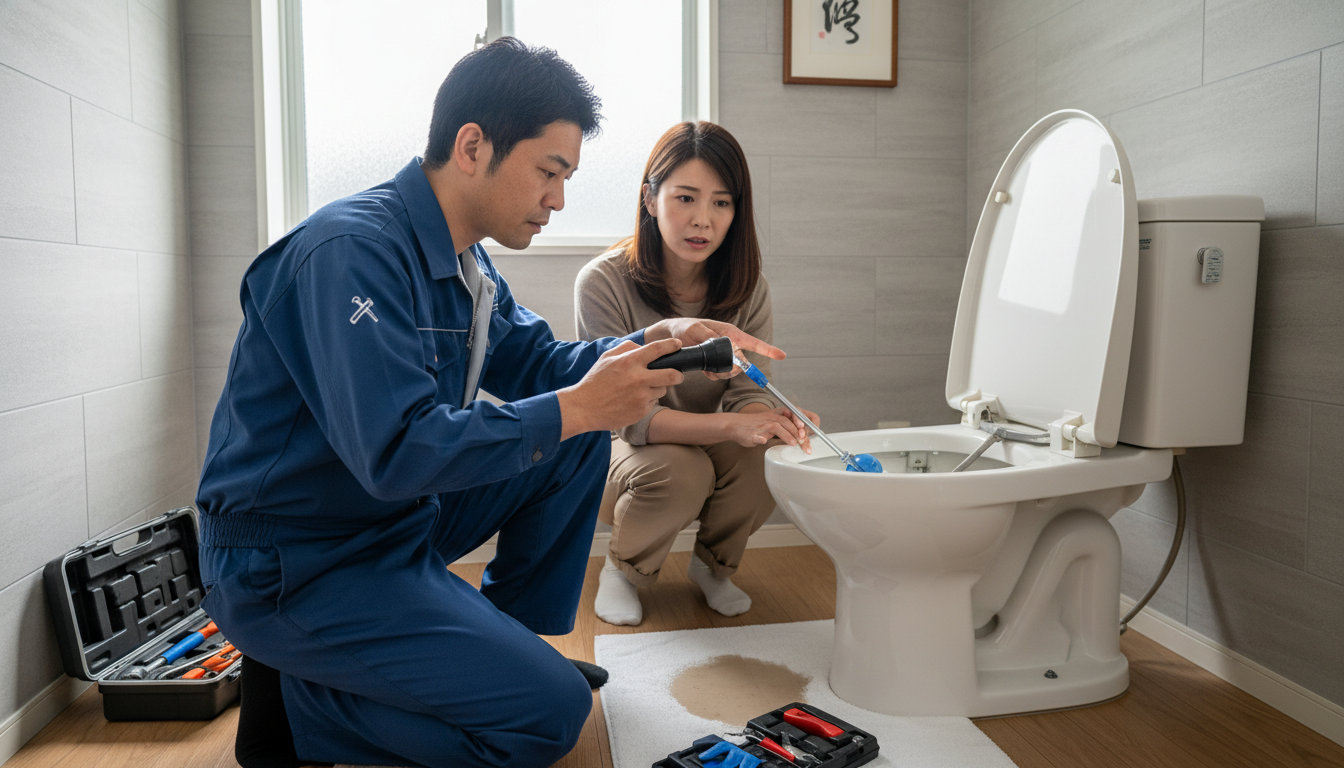 トイレつまりで水道業者を呼ぶ前に!確認すべきことと注意点に関する画像