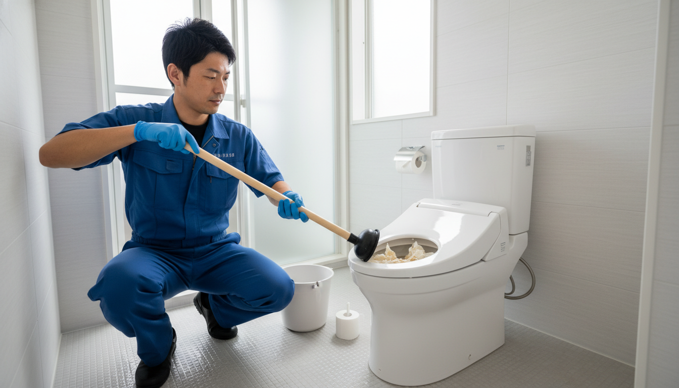 原因が「紙」や「排泄物」の場合の対処法に関する画像