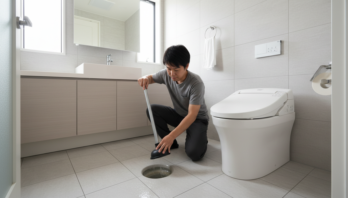 トイレつまりで業者を呼ぶ前に試せること・注意点に関する画像