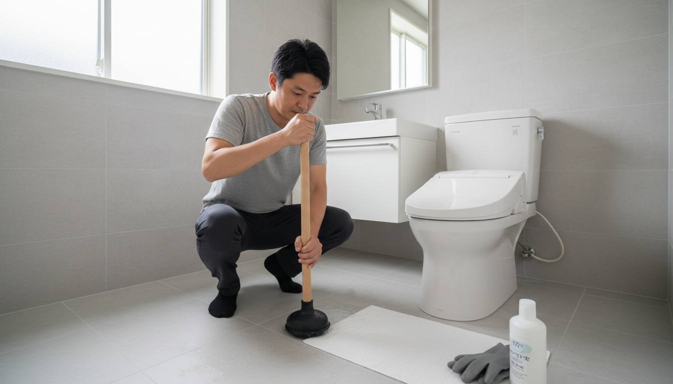 トイレつまりで業者を呼ぶ前に試せることと絶対NGな注意点に関する画像