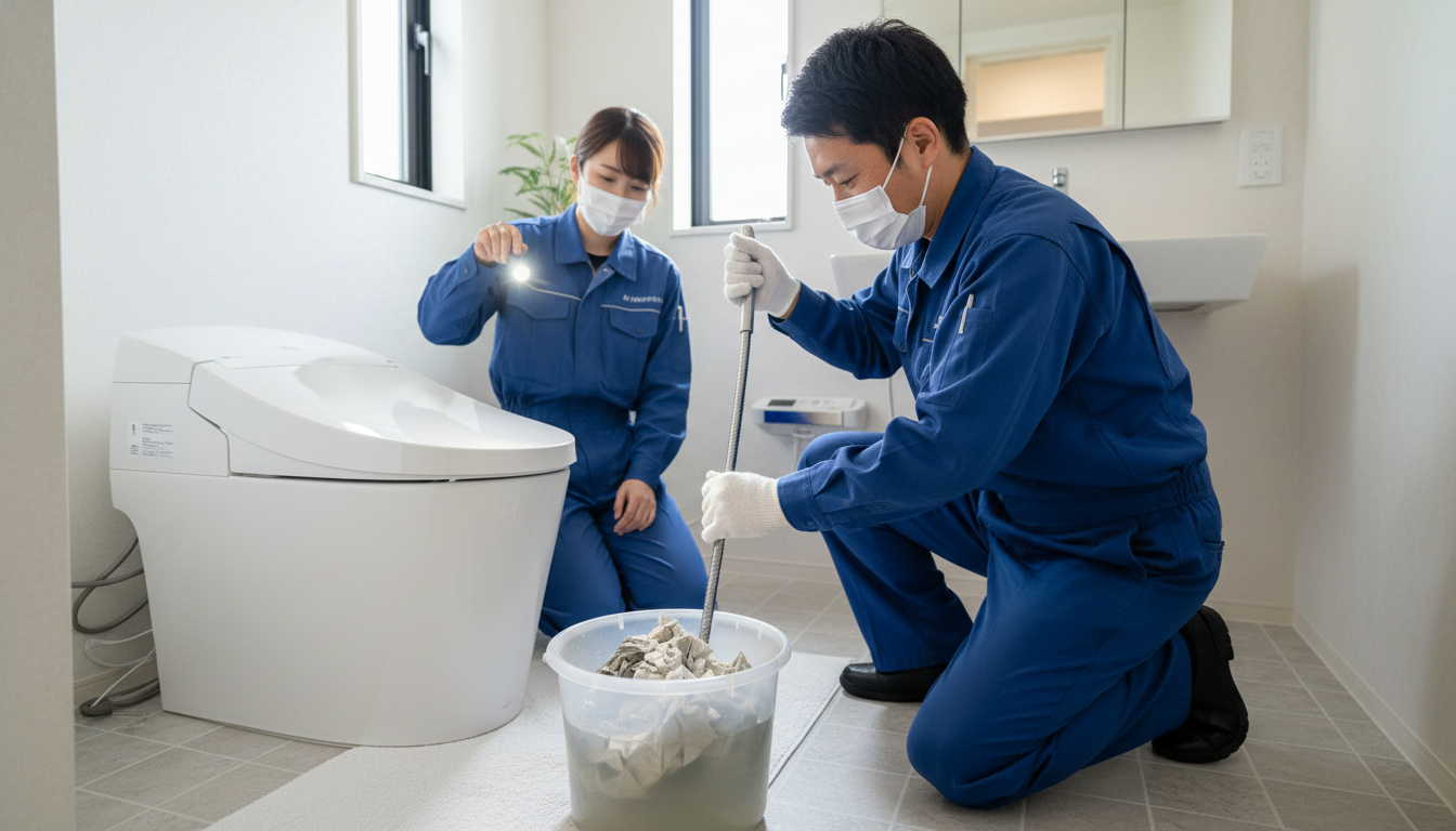 なぜ詰まる?トイレつまりを引き起こす主な原因に関する画像