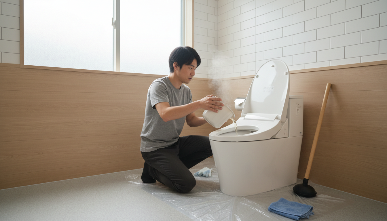 トイレつまりで慌てない!業者を呼ぶ前に試せることと注意点に関する画像
