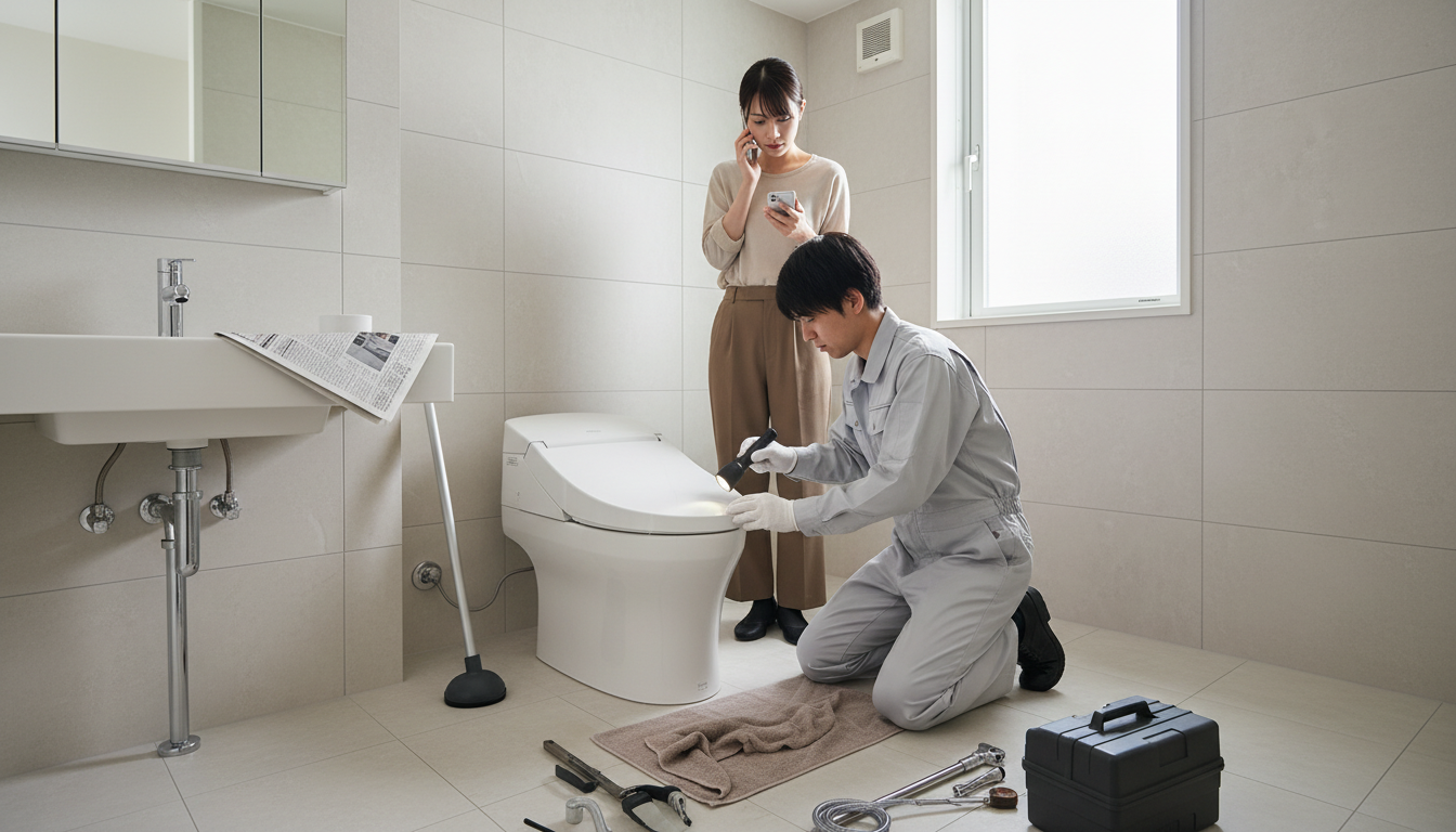 賃貸物件でトイレつまりが！費用は誰が負担？連絡先は？に関する画像