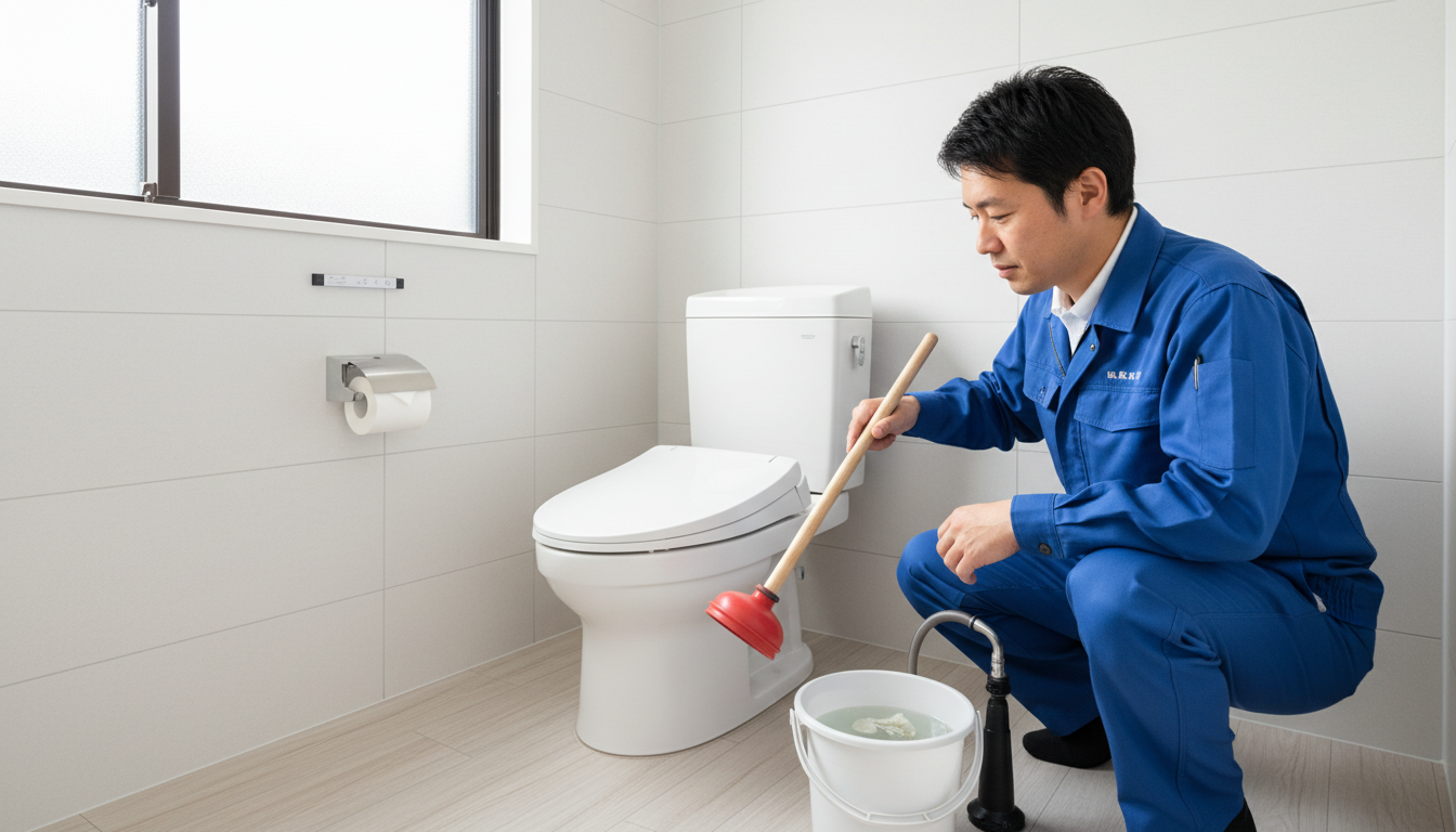 軽度のつまりならラバーカップ（スッポン）に関する画像