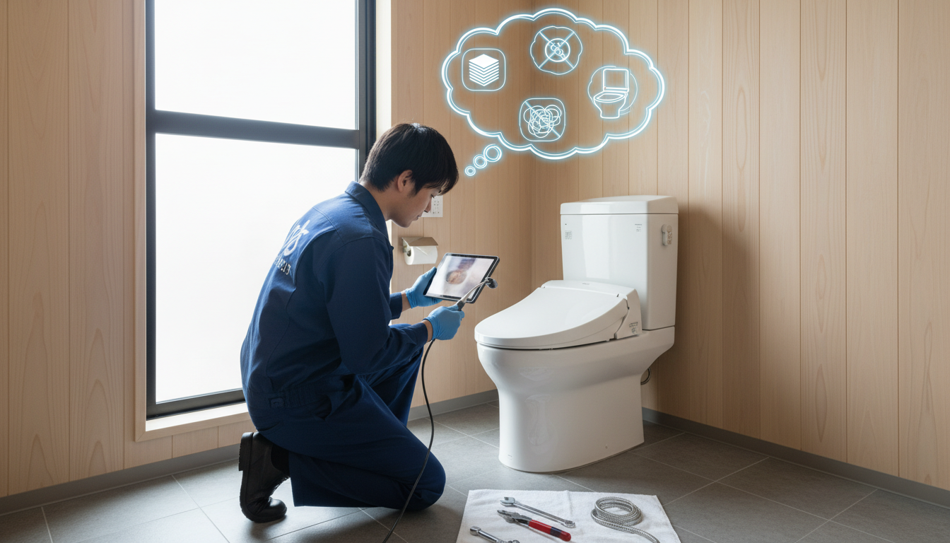 まずは原因の特定を!トイレつまりの主な原因とは?に関する画像