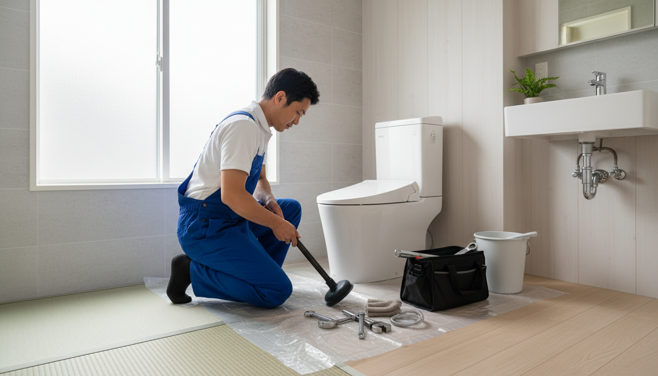【症状別】トイレつまり修理の料金相場に関する画像