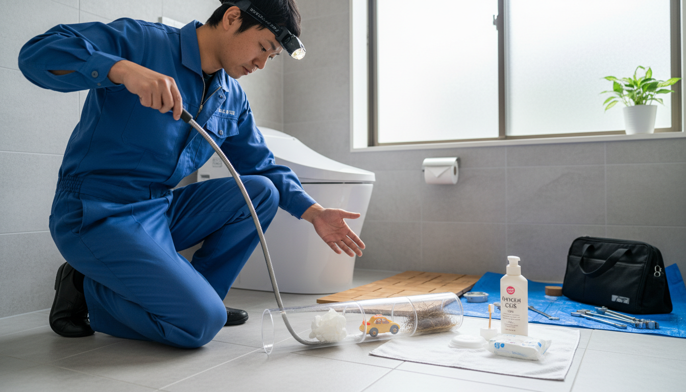 トイレつまりの原因別・料金相場一覧に関する画像