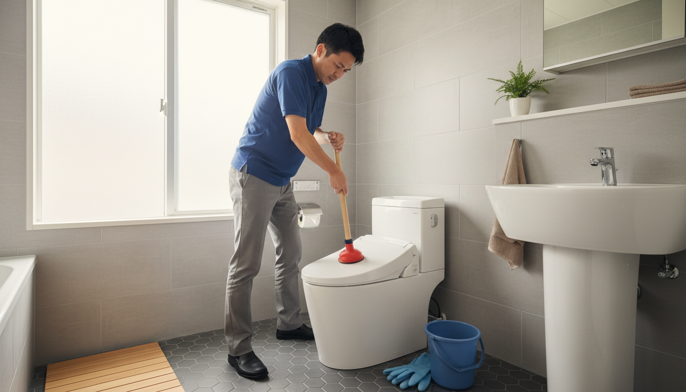 トイレつまりで慌てない!業者を呼ぶ前に試せることと注意点に関する画像