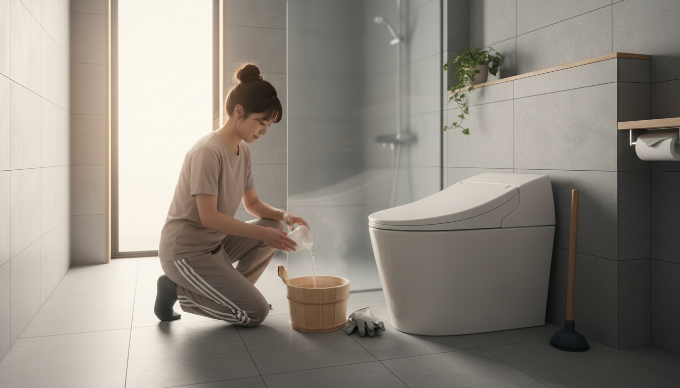 トイレつまりで業者を呼ぶ前に試せること【軽度の場合】に関する画像