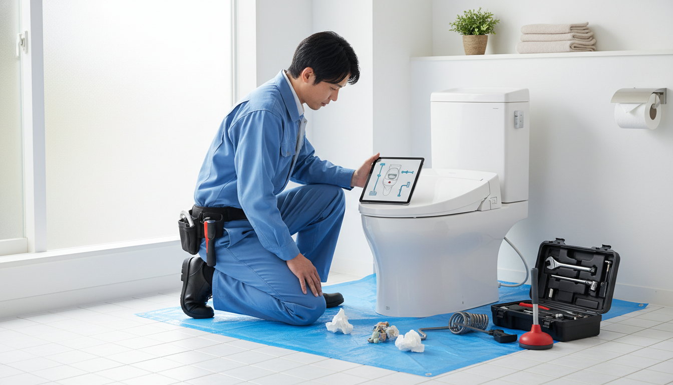 トイレつまりの原因別・料金相場を解説に関する画像