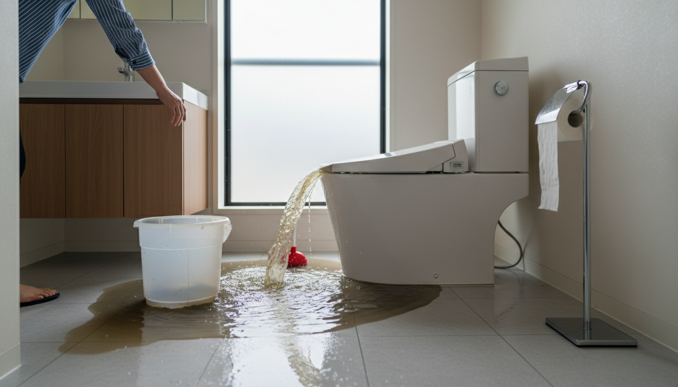 トイレつまりで絶対にやってはいけないNG行動に関する画像