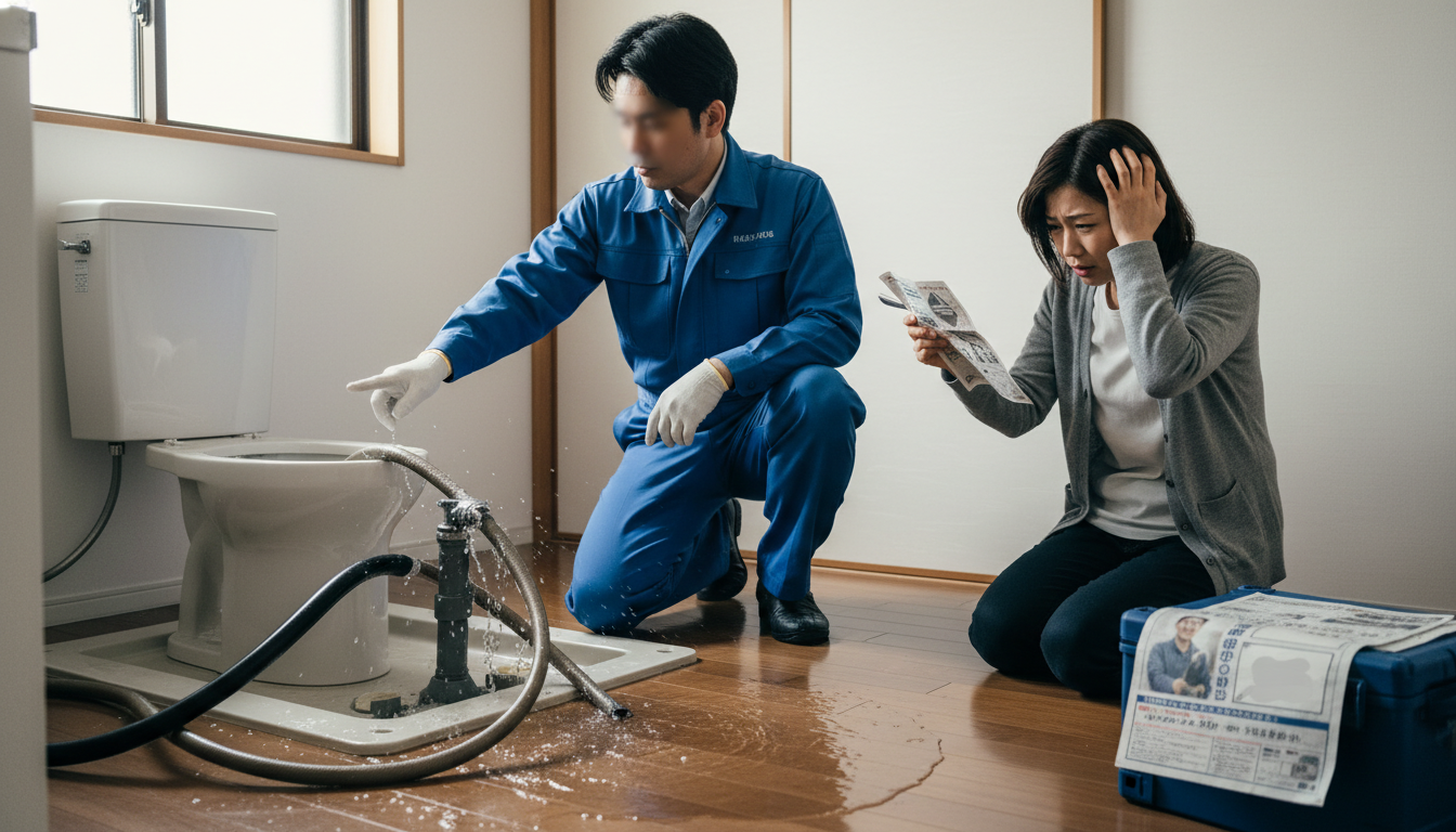 要注意!港区で避けるべき悪徳な水道修理業者の特徴に関する画像