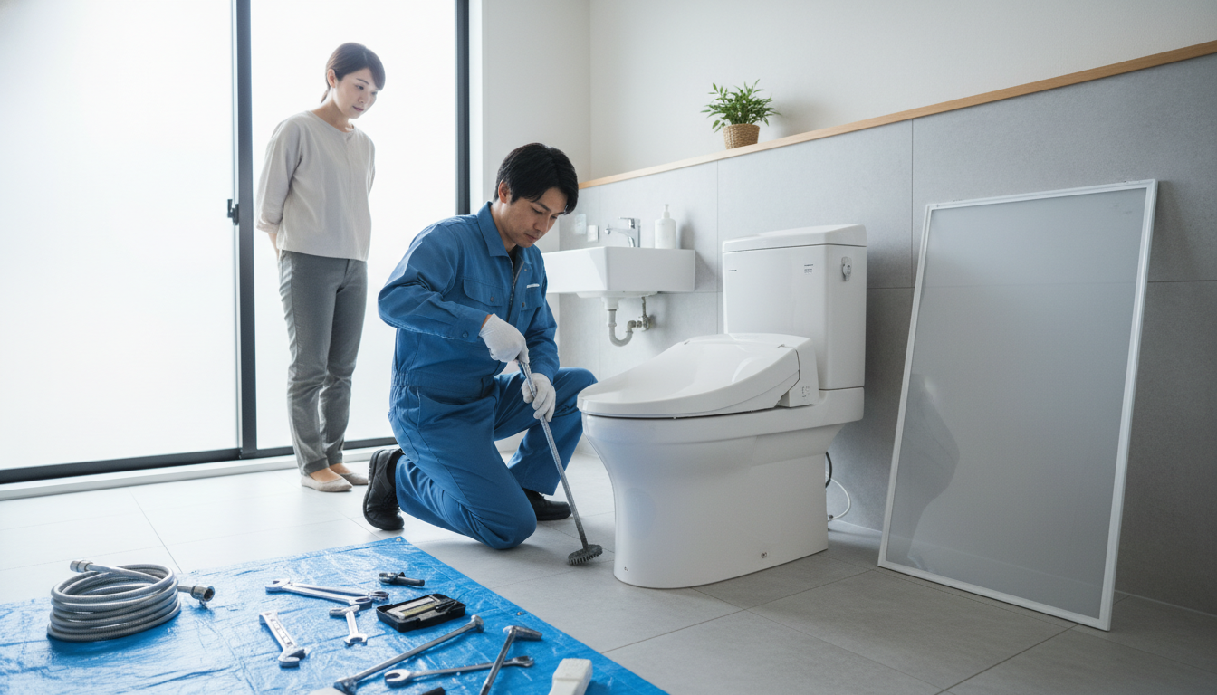 トイレつまりの原因と作業内容別の料金相場に関する画像