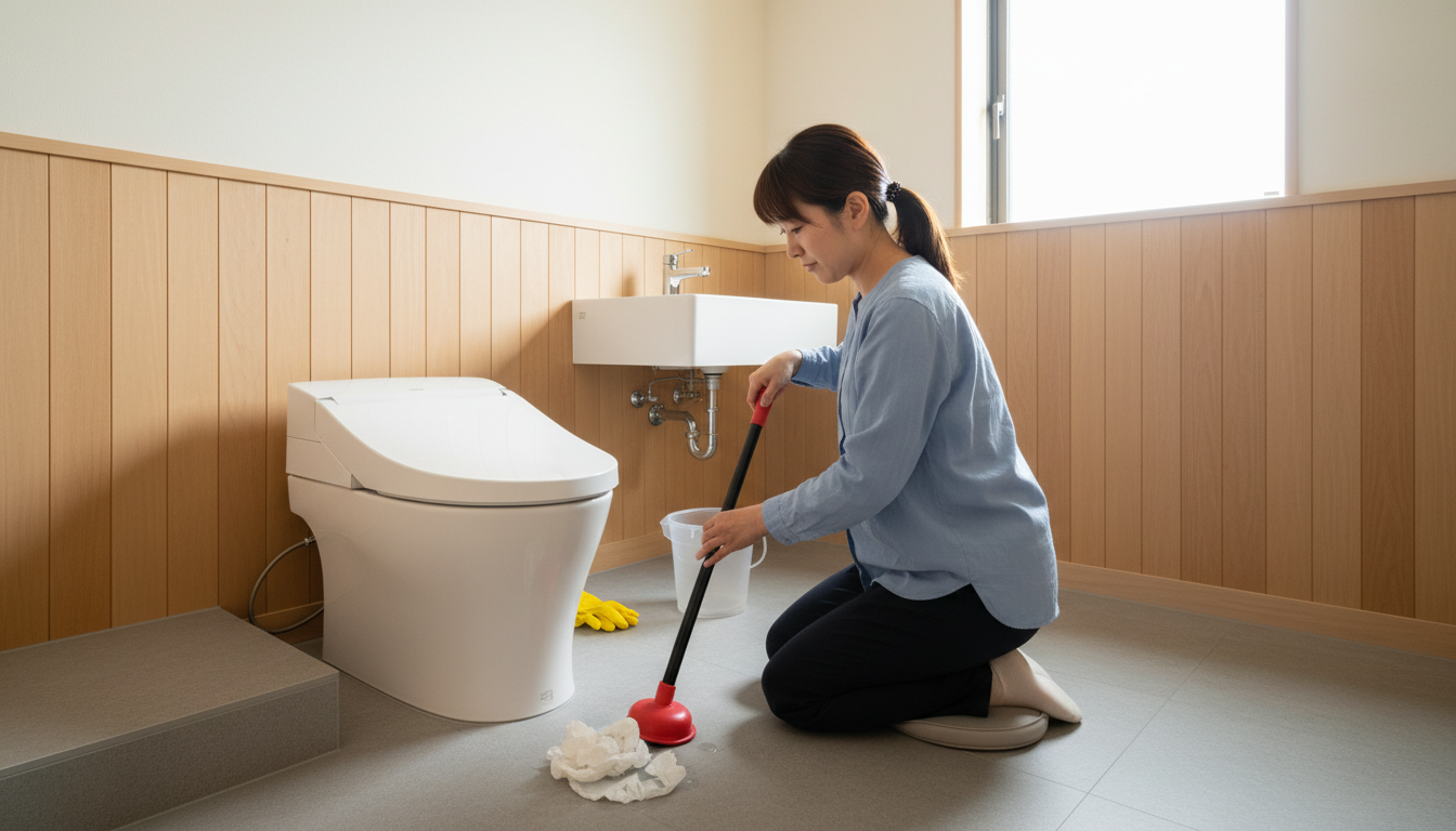 業者を呼ぶ前に試せる！トイレつまりの主な原因と自分でできる対処法に関する画像