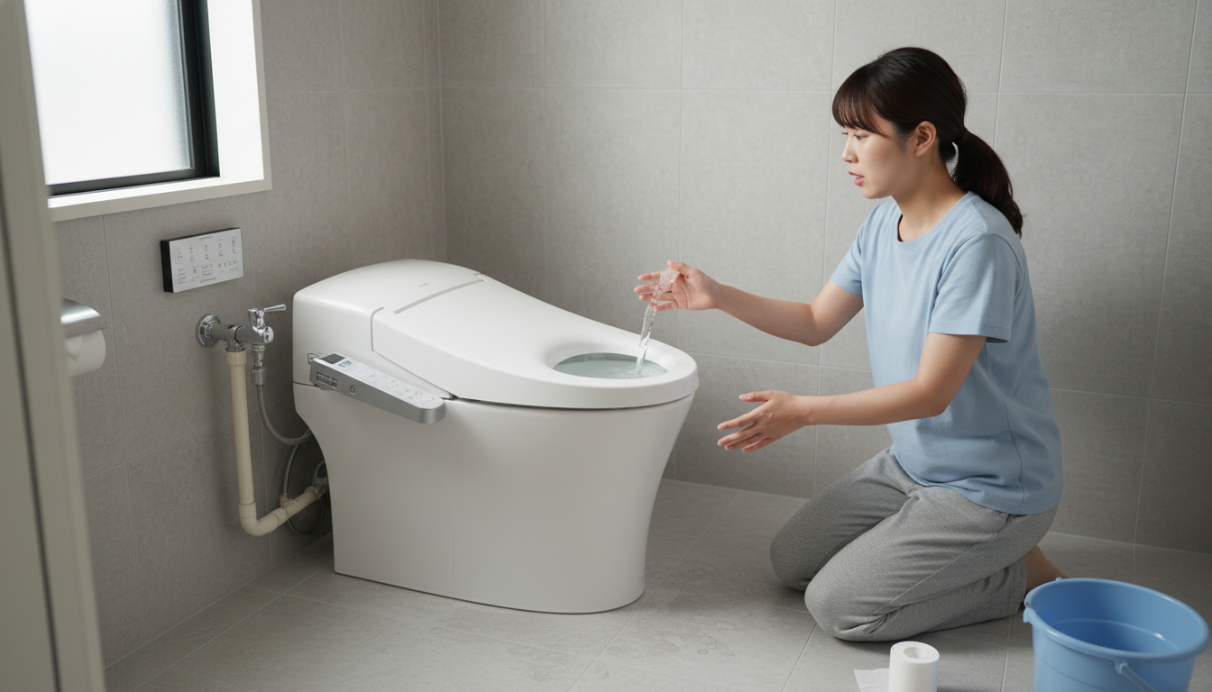 トイレつまりで慌てない！業者を呼ぶ前の確認事項と応急処置に関する画像