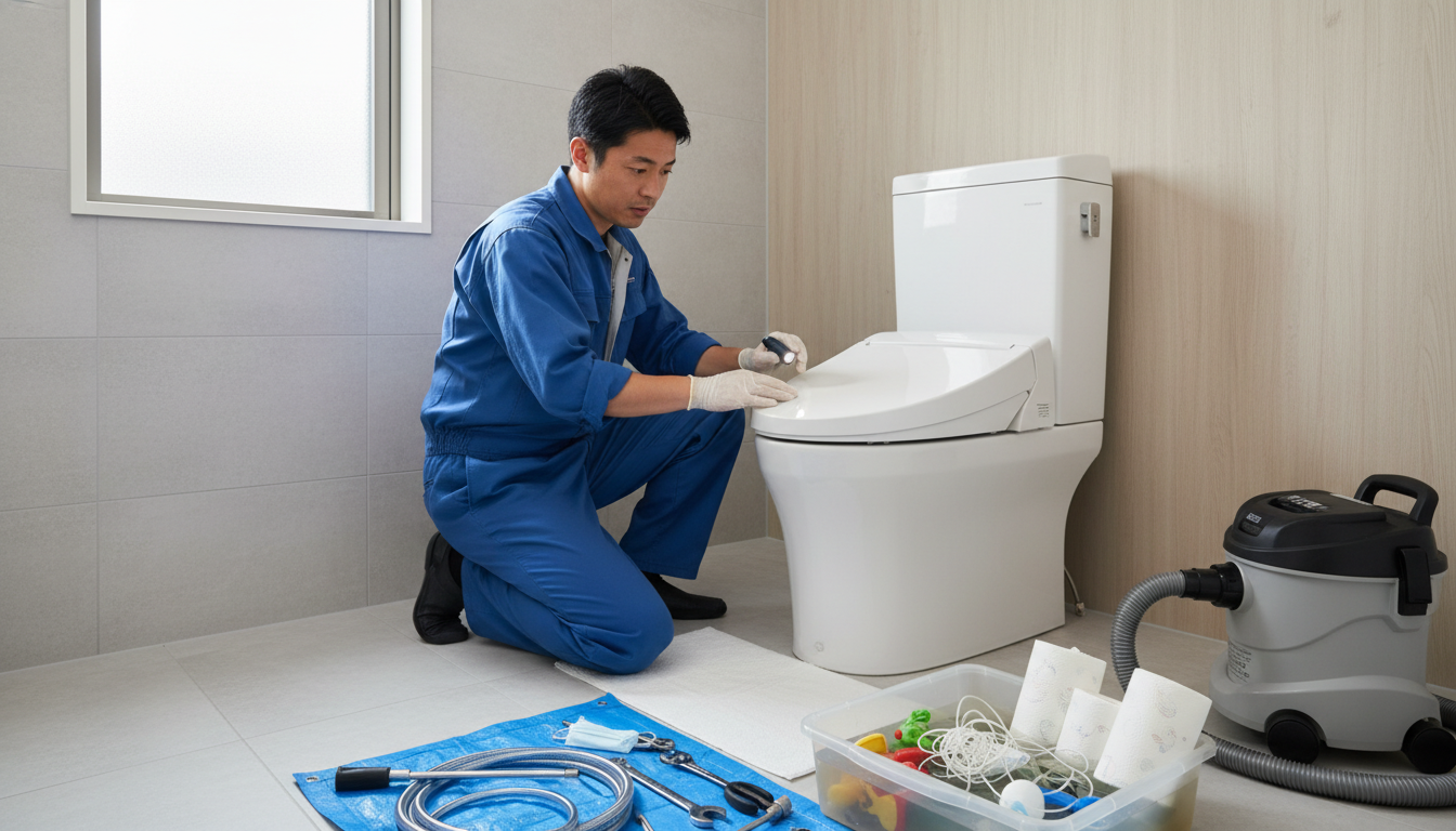 トイレつまりを引き起こす意外な原因に関する画像