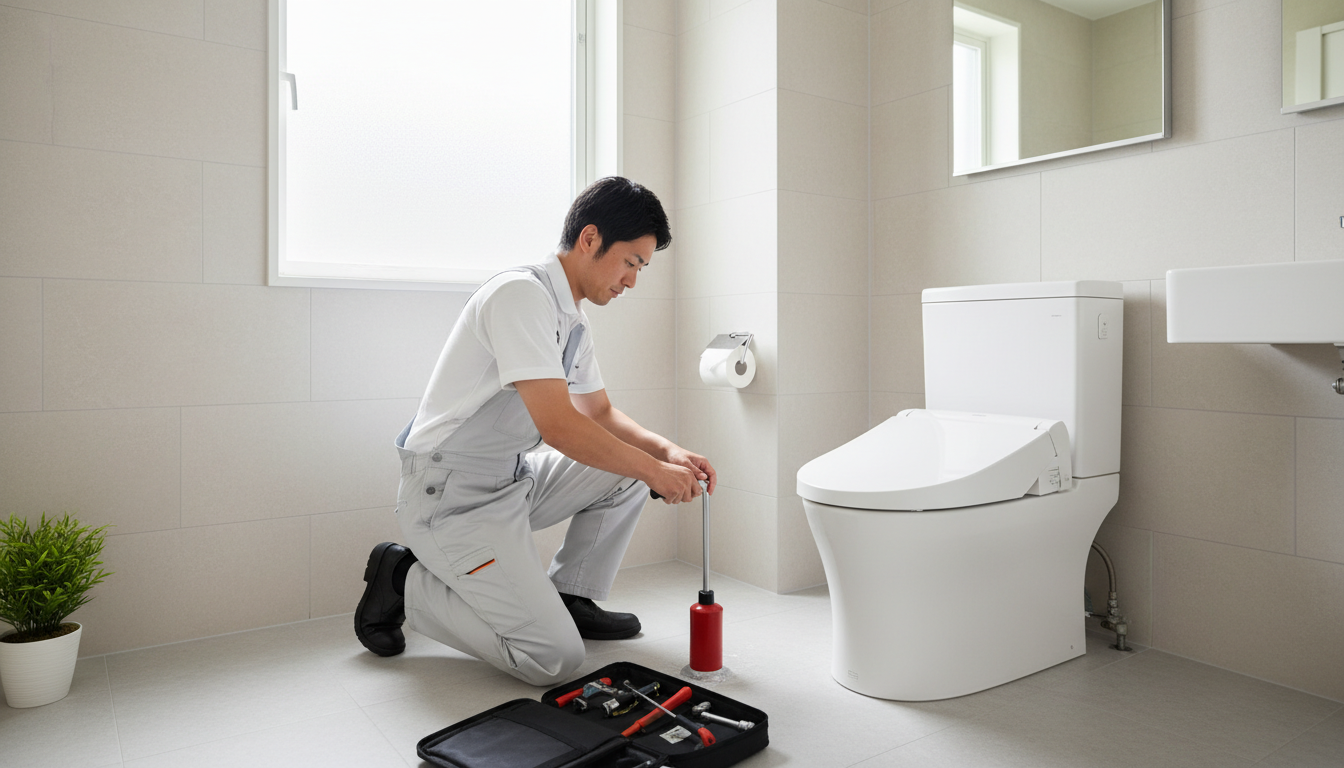 原因別のトイレつまり修理料金の目安に関する画像