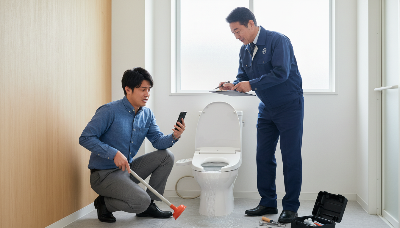 トイレつまりで焦っても注意!よくあるトラブル事例と回避策に関する画像