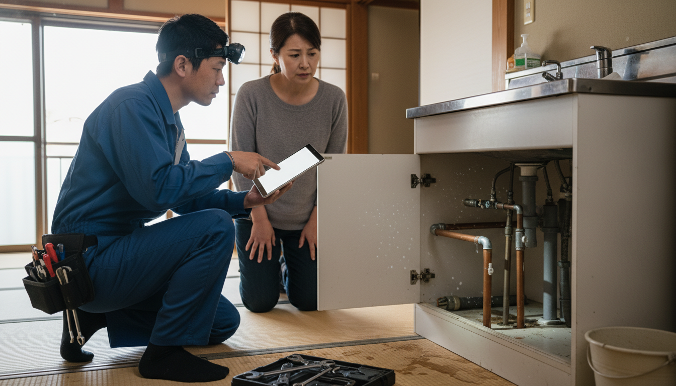 悪質な水道修理業者を避けるためのチェックリストに関する画像