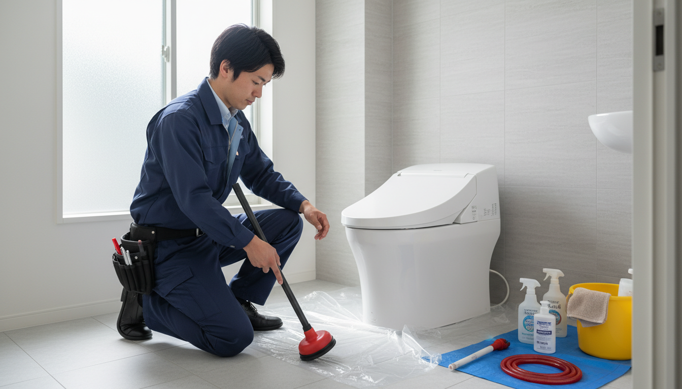 トイレつまりの症状別の料金相場に関する画像