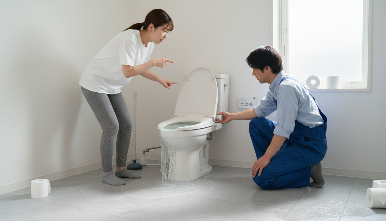 トイレつまりで慌てない！業者を呼ぶ前に確認すべきことに関する画像