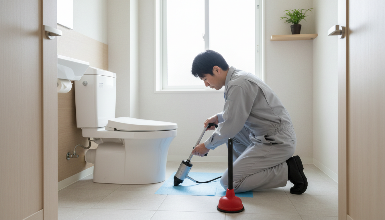 原因別のトイレつまり修理費用に関する画像