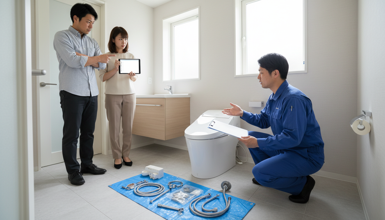 要注意！トイレつまり修理で悪質業者を避けるためのチェックリストに関する画像