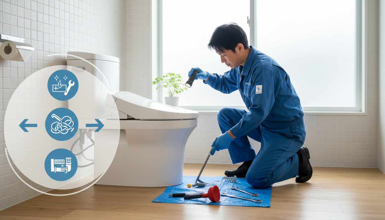 原因別・トイレつまりの修理料金相場に関する画像