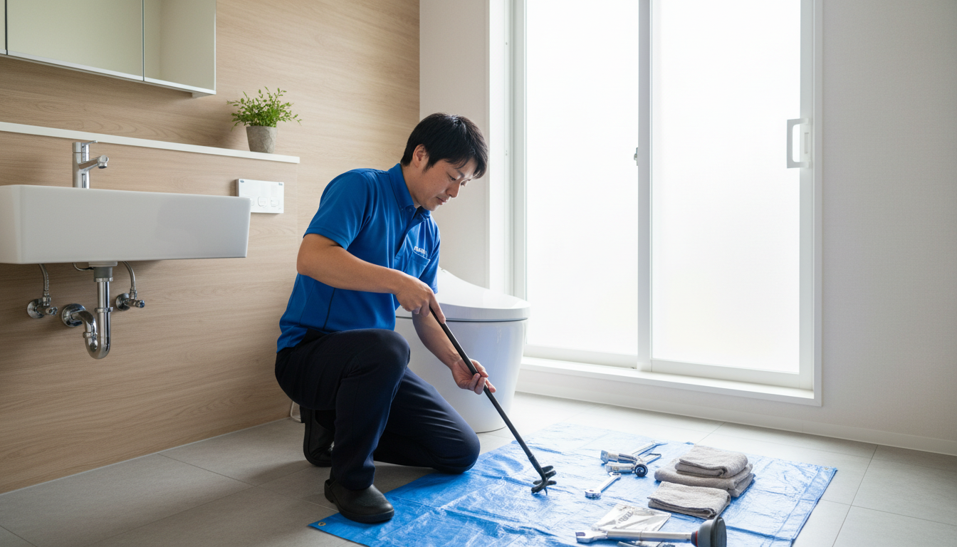 松茂町のトイレつまり修理事例とよくある質問に関する画像