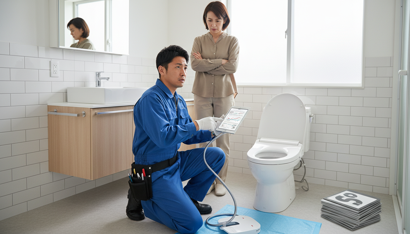 トイレつまり修理業者とのトラブルを避けるための注意点に関する画像