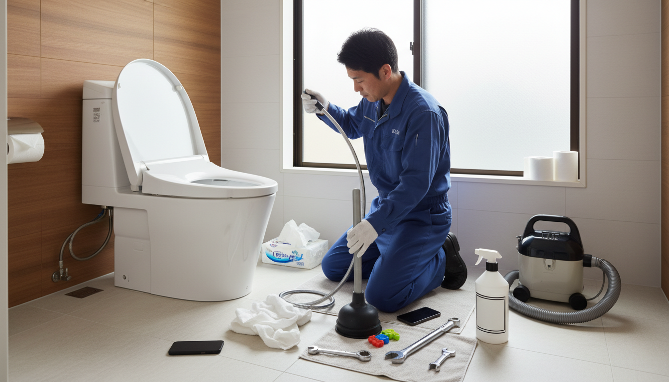 中度のつまり(専用器具・薬品を使用)に関する画像