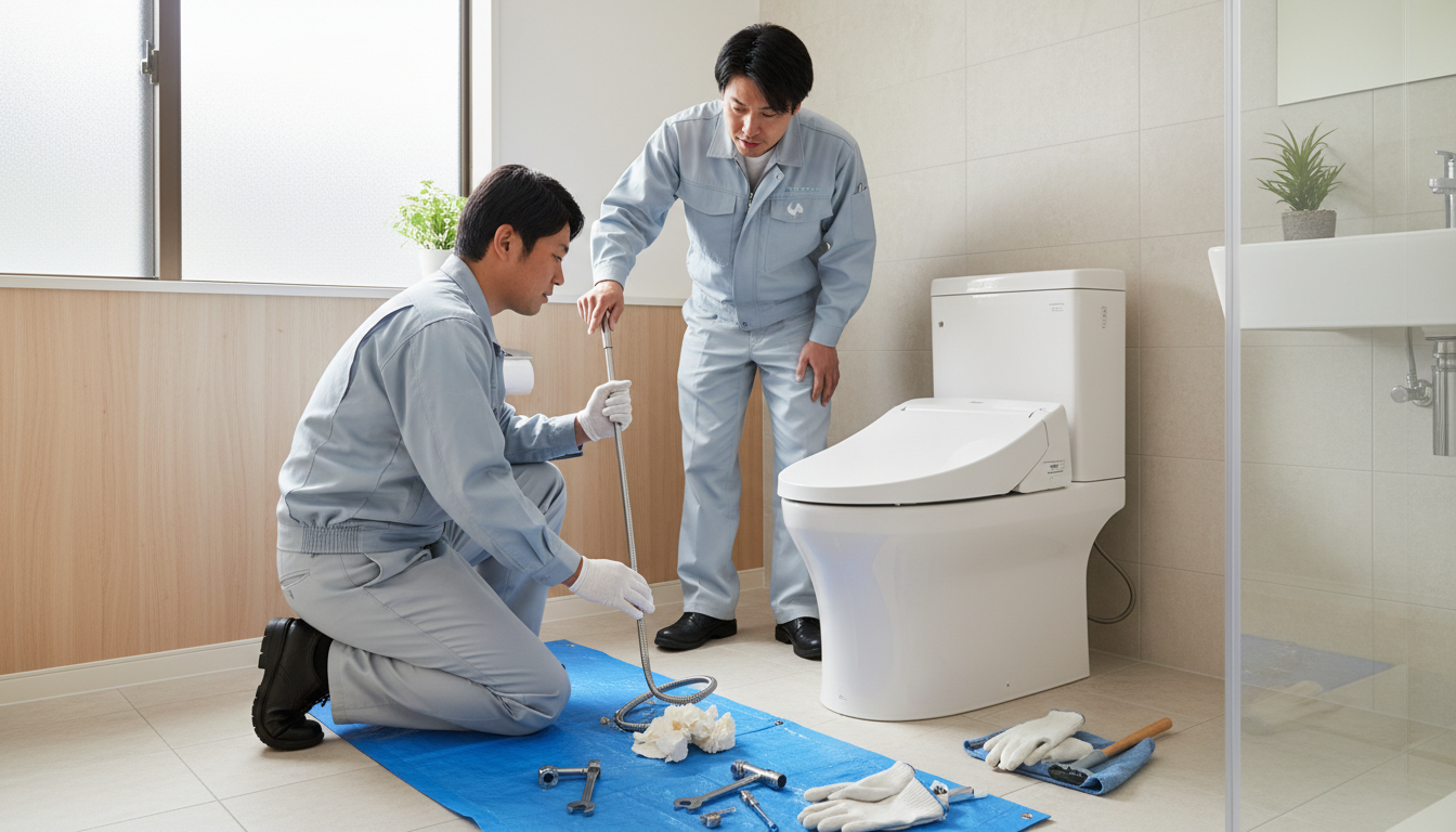 さいたま市大宮区のトイレつまり修理事例とよくある原因に関する画像