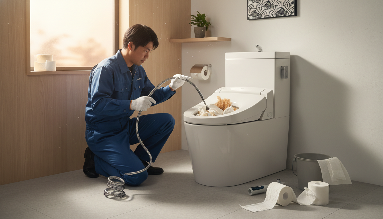 トイレつまりを引き起こす主な原因とは?に関する画像