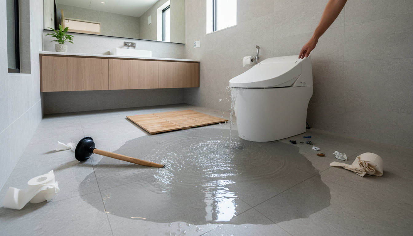 【絶対NG】トイレつまりでやってはいけないことに関する画像