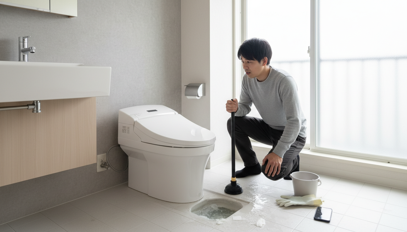 賃貸マンション・アパートでトイレが詰まった場合、誰が費用を負担しますか？に関する画像