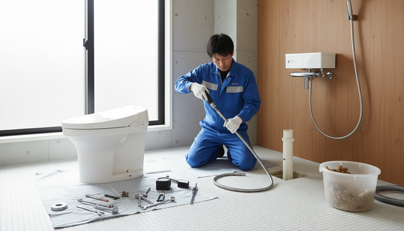 中度〜重度のつまり（専用機材・便器着脱が必要）に関する画像