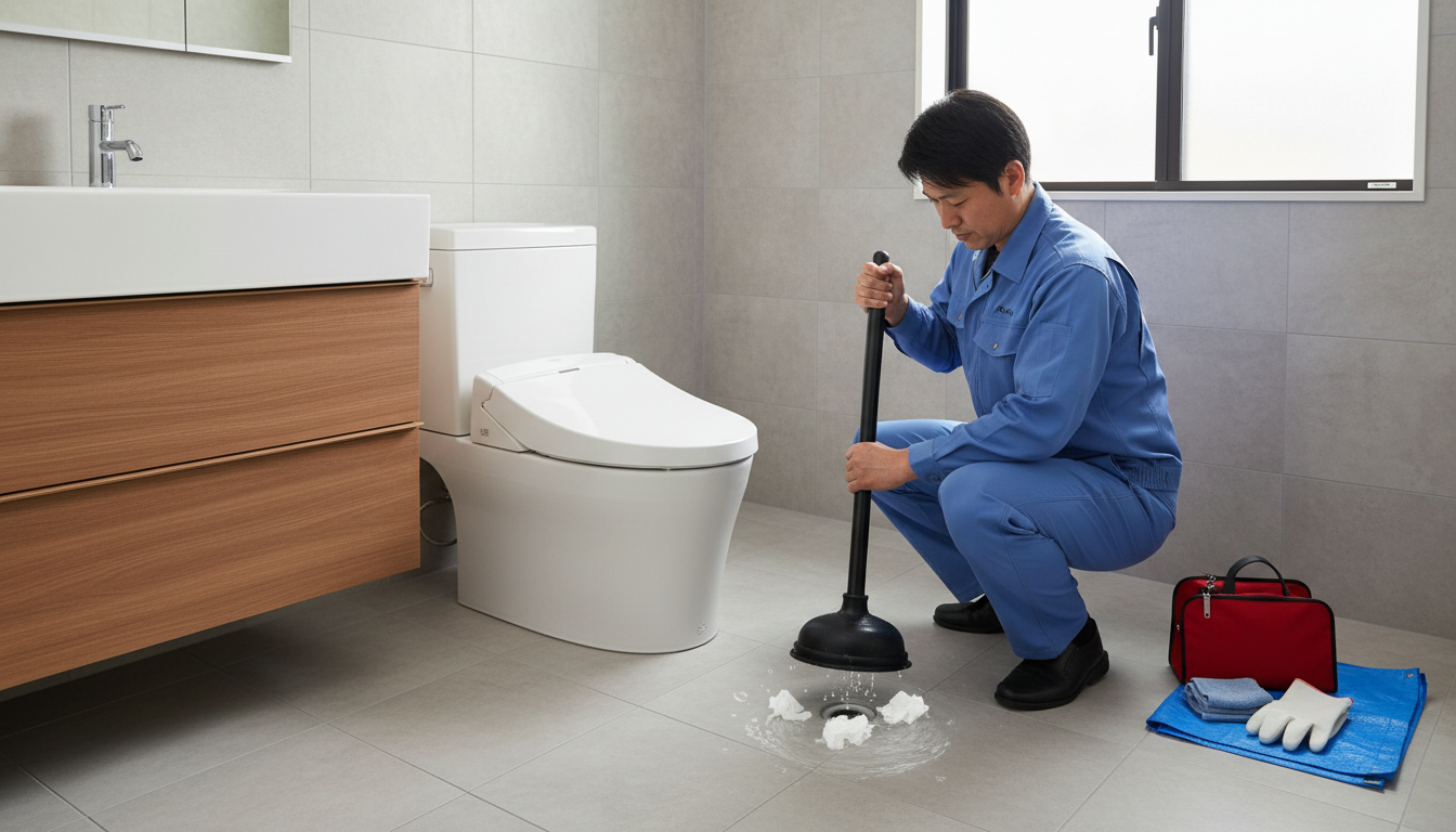 軽度のつまり(ラバーカップ等で解消可能)に関する画像