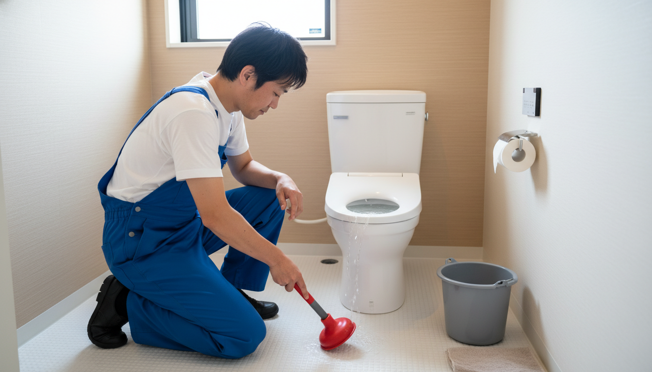 軽度のつまりなら試せる!自分でできる対処法と注意点に関する画像