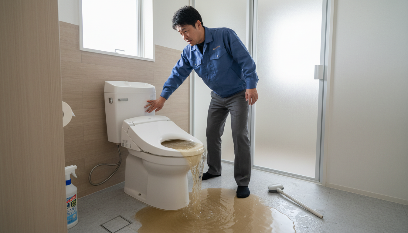 トイレつまりで絶対にやってはいけないNG行動に関する画像