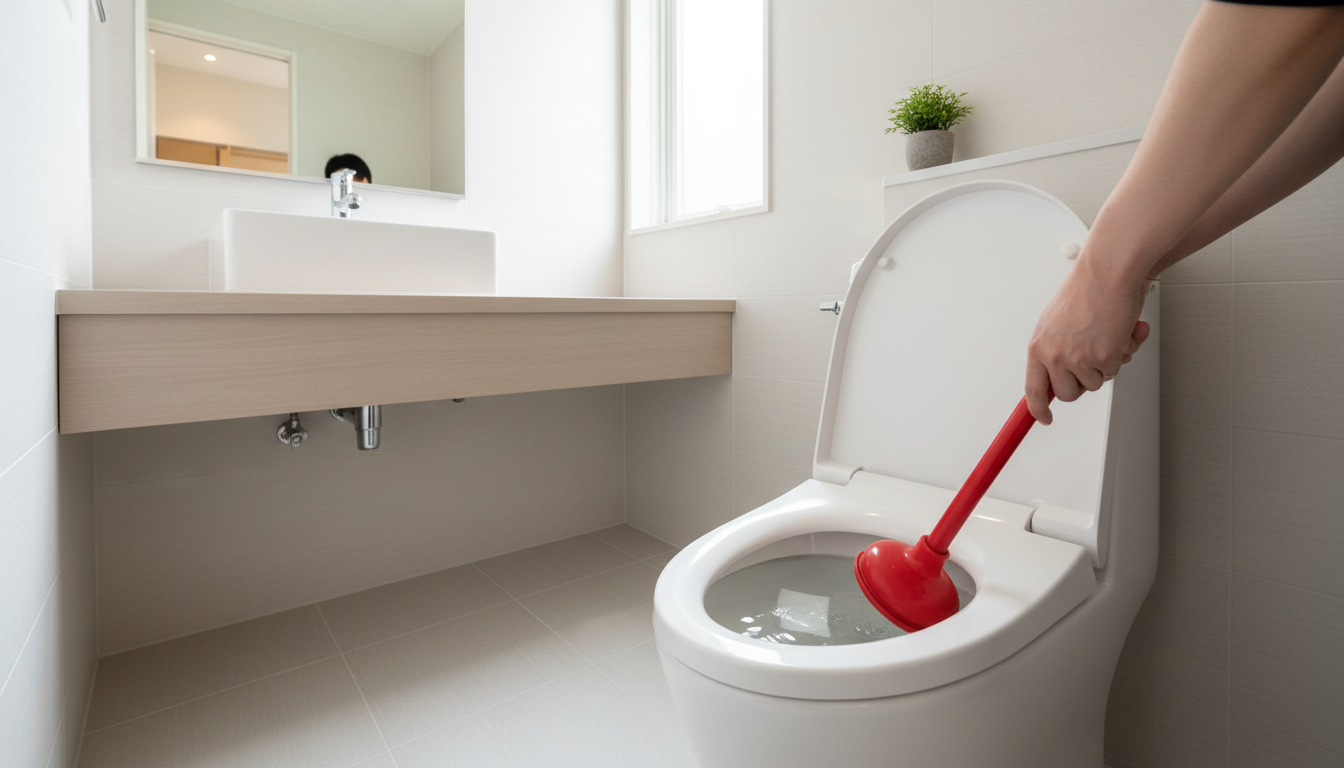 軽度のつまりなら試せる！自分でできる対処法と注意点に関する画像