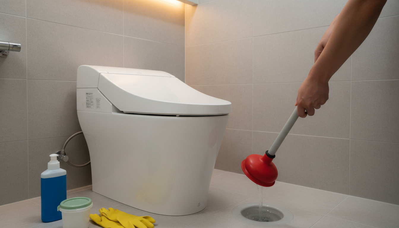 自分でできる修理方法（ラバーカップ、薬剤など）に関する画像