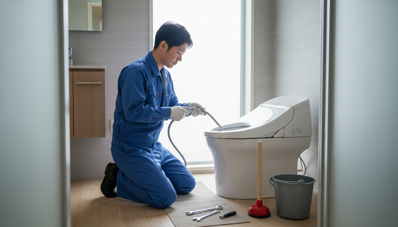 症状別に見るトイレつまり修理の料金相場に関する画像