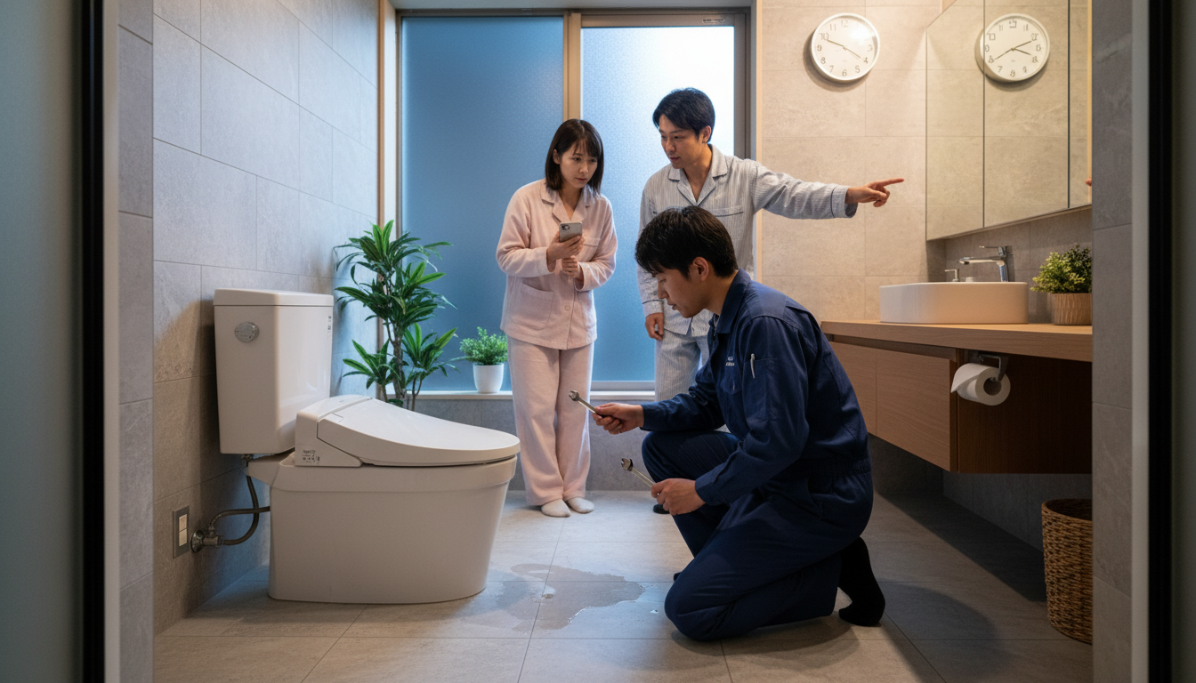 Q. 深夜や休日でも本当に来てもらえますか?追加料金はかかりますか?に関する画像